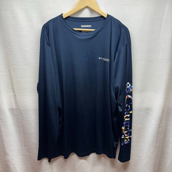Columbia PFG XXL Navy Fishing Shirt - Excellent Condition! - Picture 1 of 7